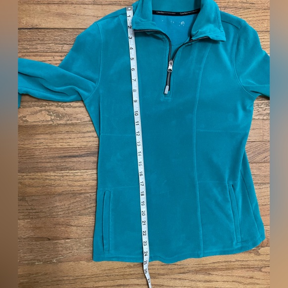 Calvin Klein Performance Fleece Quarter Zip in Teal | Size Medium - Picture 5 of 5